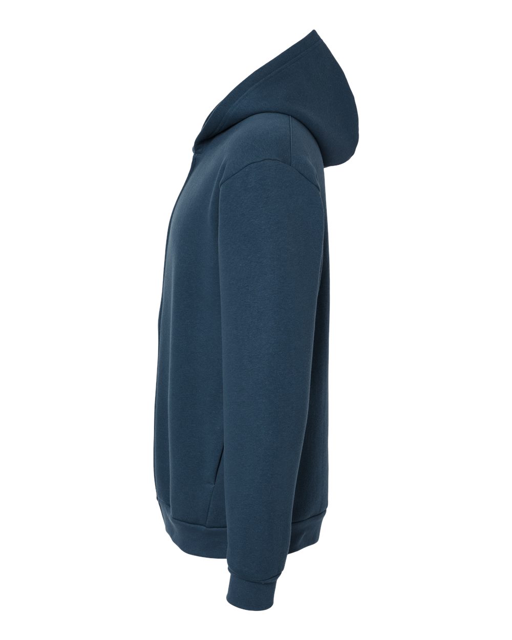 American Apparel Unisex ReFlex Fleece Full-Zip Hoodie Sweatshirt - RF497 Sea Blue