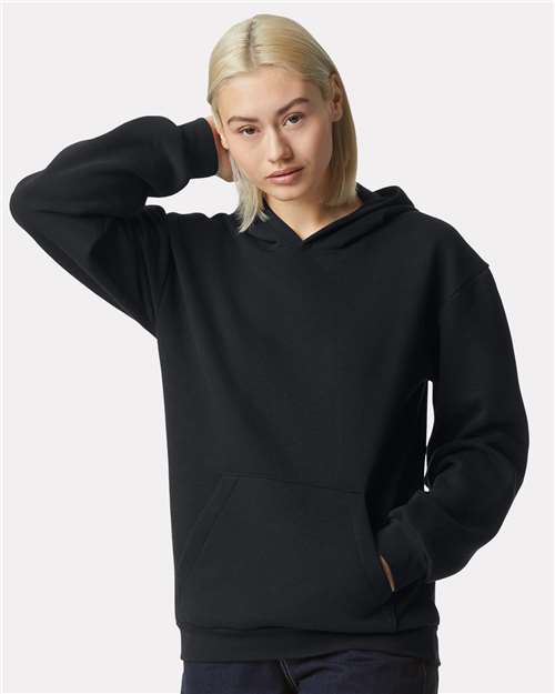 American Apparel Unisex ReFlex Fleece Hoodie Sweatshirt - RF498 Black