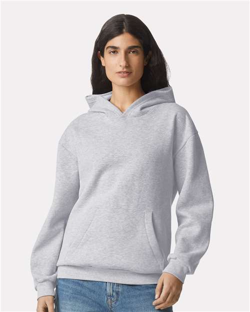American Apparel Unisex ReFlex Fleece Hoodie Sweatshirt - RF498 Heather Grey