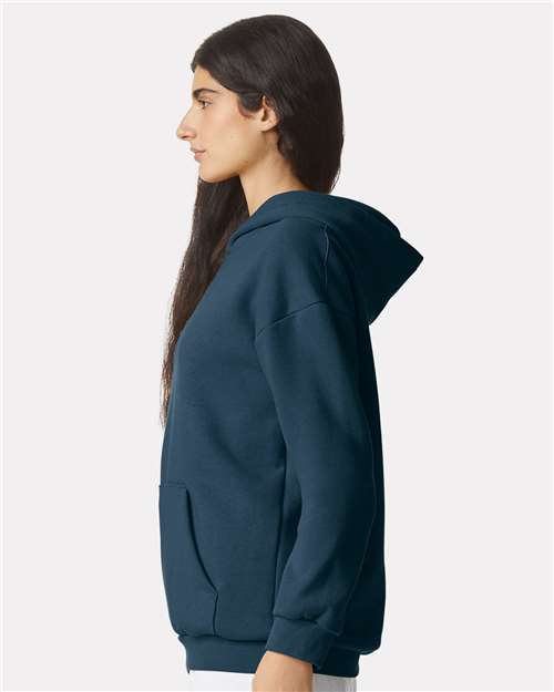 American Apparel Unisex ReFlex Fleece Hoodie Sweatshirt - RF498 Sea Blue