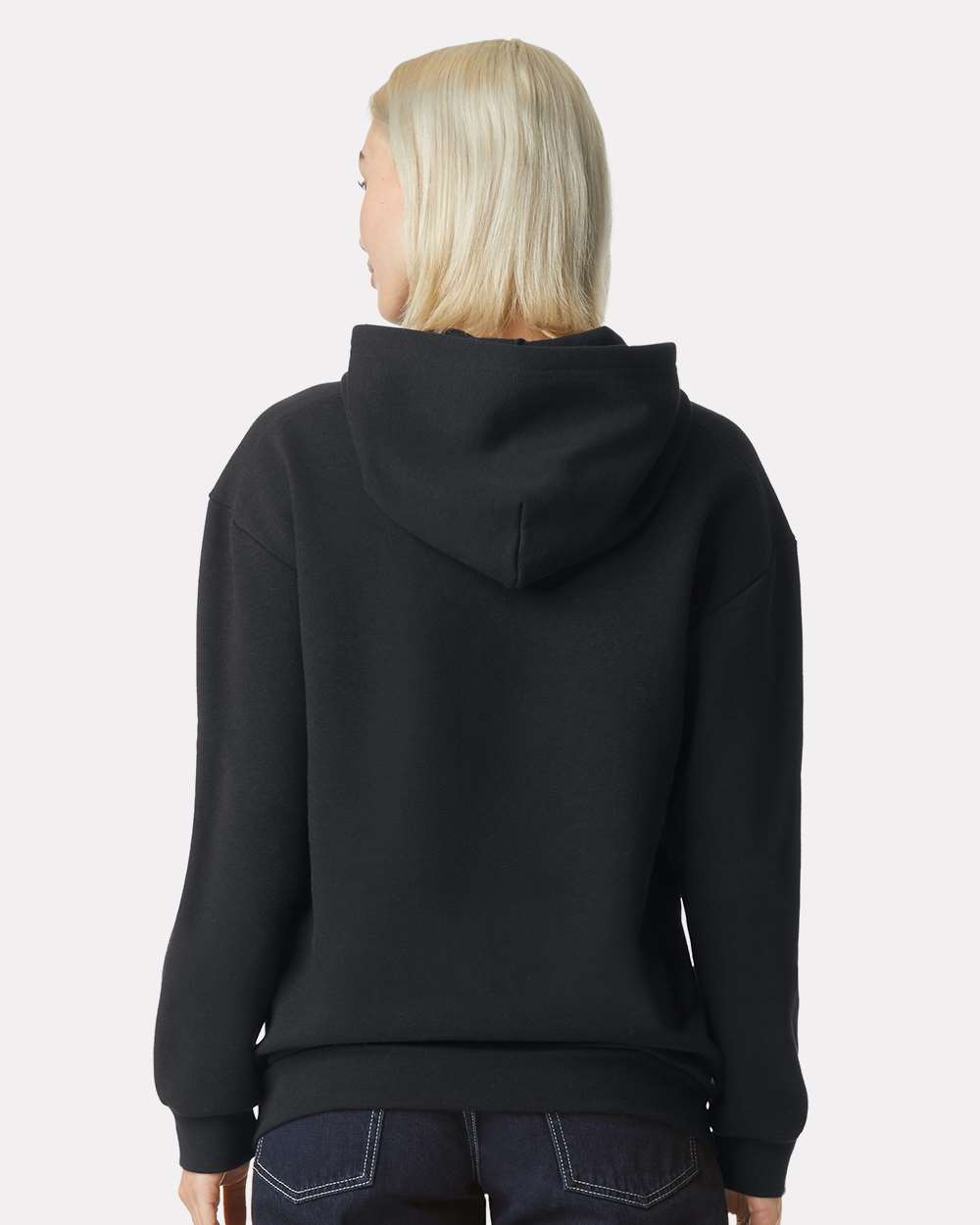 American Apparel Unisex ReFlex Fleece Hoodie Sweatshirt - RF498 Black