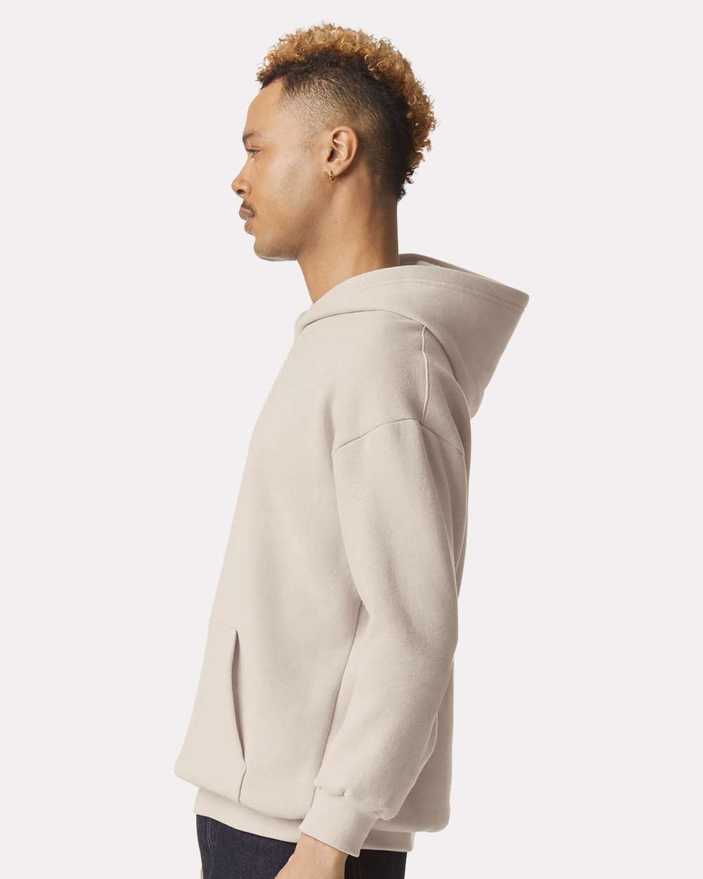 American Apparel Unisex ReFlex Fleece Hoodie Sweatshirt - RF498 Bone