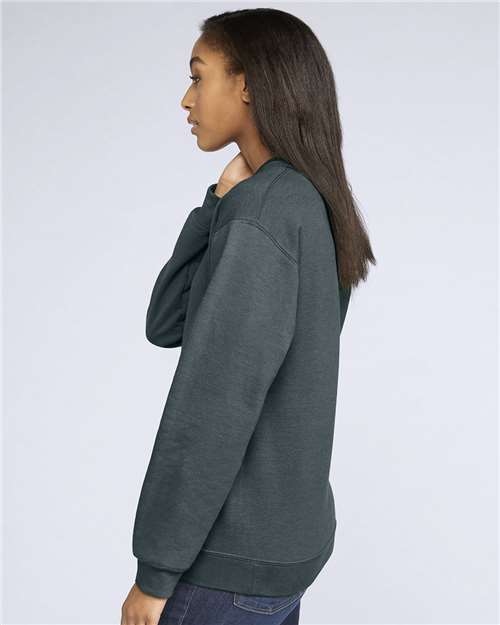 Gildan Unisex Softstyle® Midweight Crewneck Sweatshirt - SF000 Dark Heather