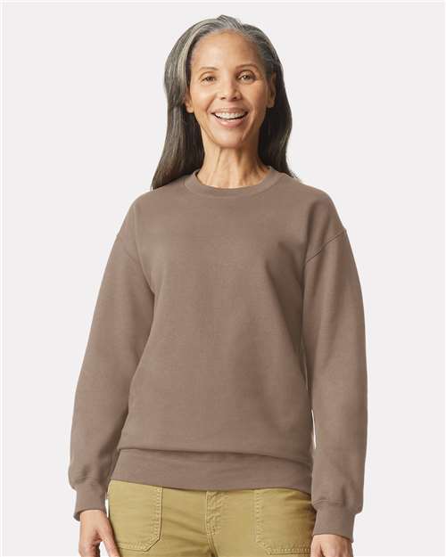 Gildan Unisex Softstyle® Midweight Crewneck Sweatshirt - SF000 Brown Savana