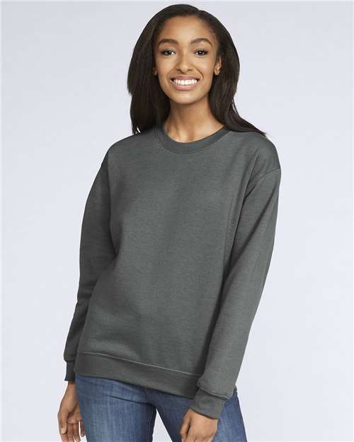 Gildan Unisex Softstyle® Midweight Crewneck Sweatshirt - SF000 Charcoal