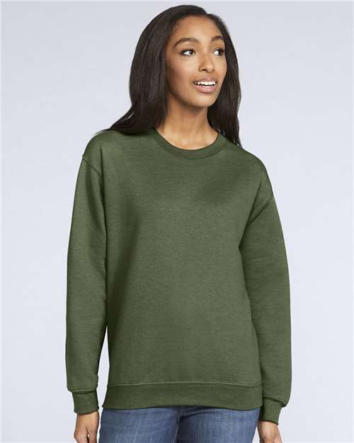 Gildan Unisex Softstyle® Midweight Crewneck Sweatshirt - SF000 Military Green