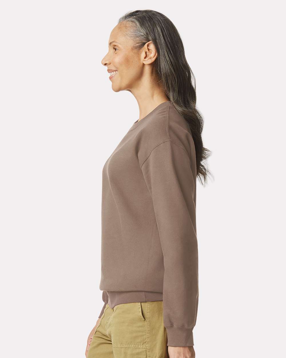 Gildan Unisex Softstyle® Midweight Crewneck Sweatshirt - SF000 Brown Savana