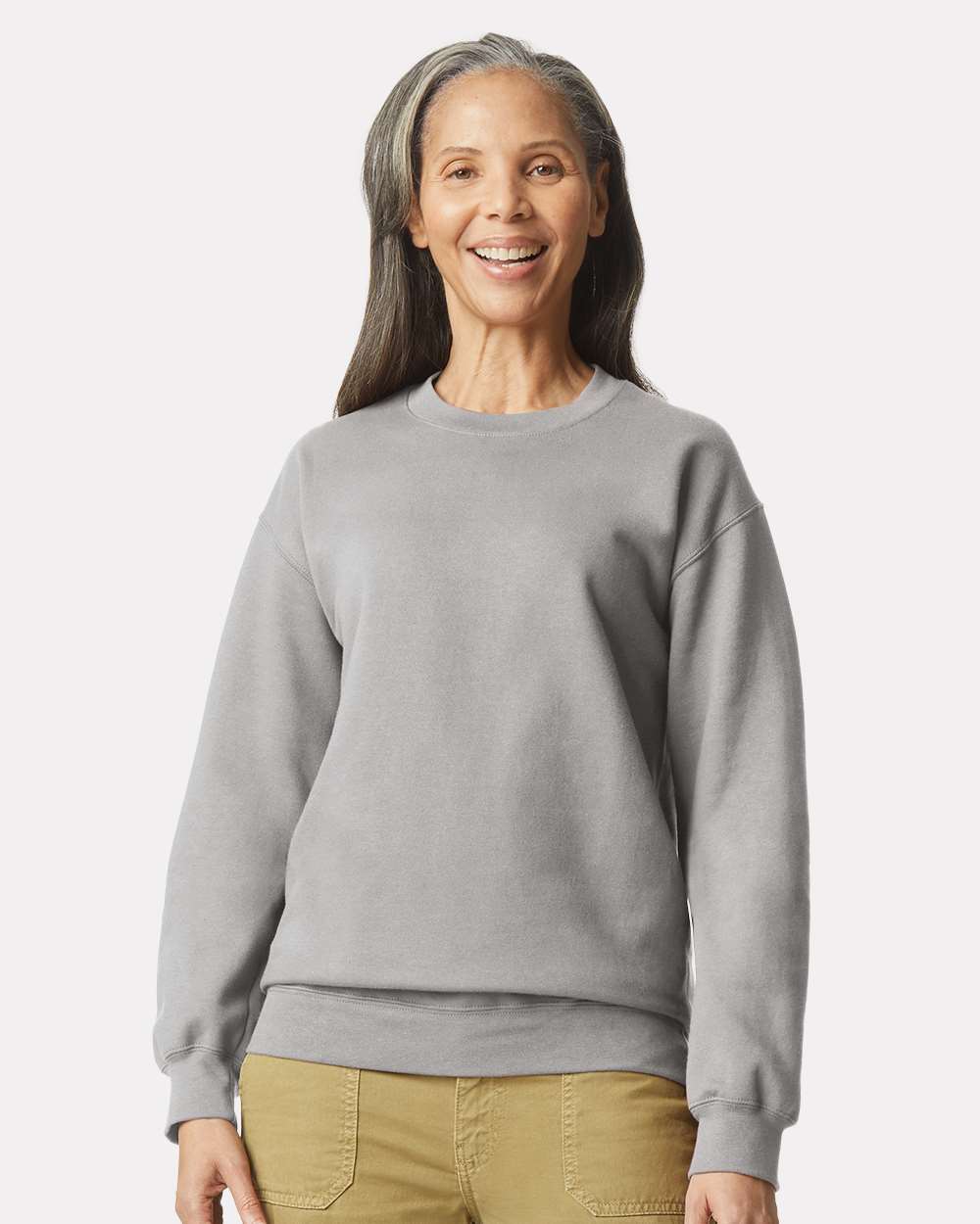 Gildan Unisex Softstyle® Midweight Crewneck Sweatshirt - SF000 Cement