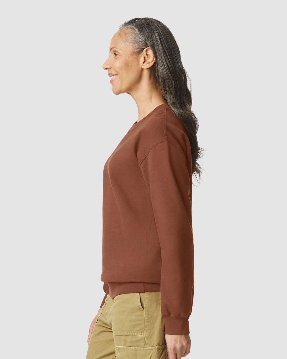 Gildan Unisex Softstyle® Midweight Crewneck Sweatshirt - SF000 Cocoa