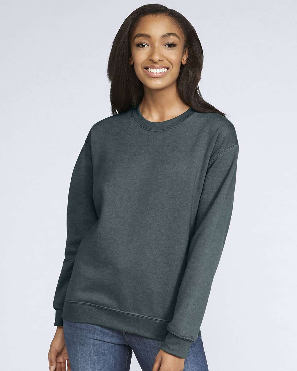 Gildan Unisex Softstyle® Midweight Crewneck Sweatshirt - SF000 Dark Heather