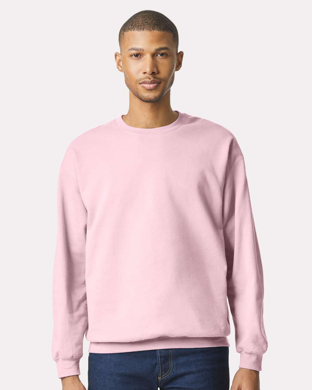 Gildan Unisex Softstyle® Midweight Crewneck Sweatshirt - SF000 Light Pink