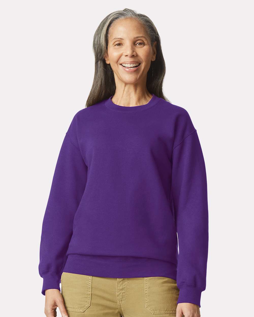 Gildan Unisex Softstyle® Midweight Crewneck Sweatshirt - SF000 Purple