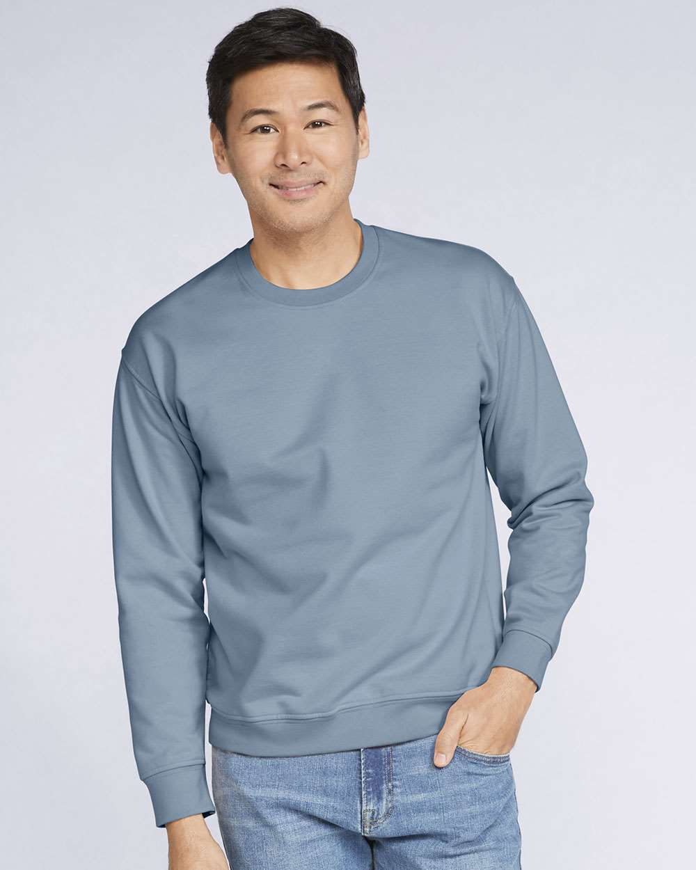 Gildan Unisex Softstyle® Midweight Crewneck Sweatshirt - SF000 Stone Blue
