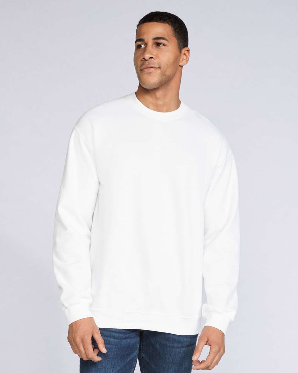 Gildan Unisex Softstyle® Midweight Crewneck Sweatshirt - SF000 White