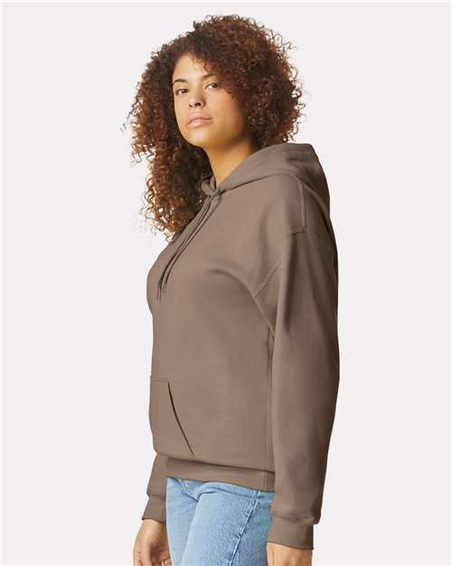 Gildan Unisex Softstyle® Midweight Hooded Sweatshirt - SF500 Brown Savana