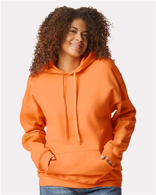 Gildan Unisex Softstyle® Midweight Hooded Sweatshirt - SF500 Tangerine