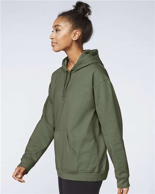 Gildan Unisex Softstyle® Midweight Hooded Sweatshirt - SF500 Military Green