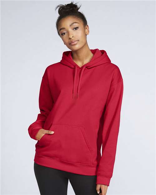 Gildan Unisex Softstyle® Midweight Hooded Sweatshirt - SF500 Red