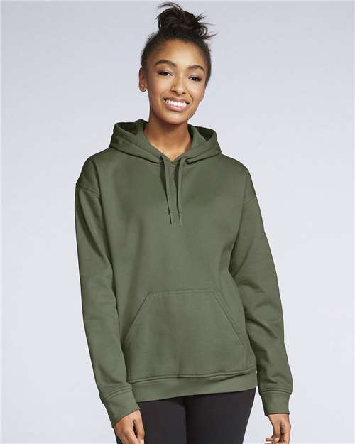 Gildan Unisex Softstyle® Midweight Hooded Sweatshirt - SF500 Military Green