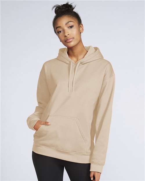 Gildan Unisex Softstyle® Midweight Hooded Sweatshirt - SF500 Sand