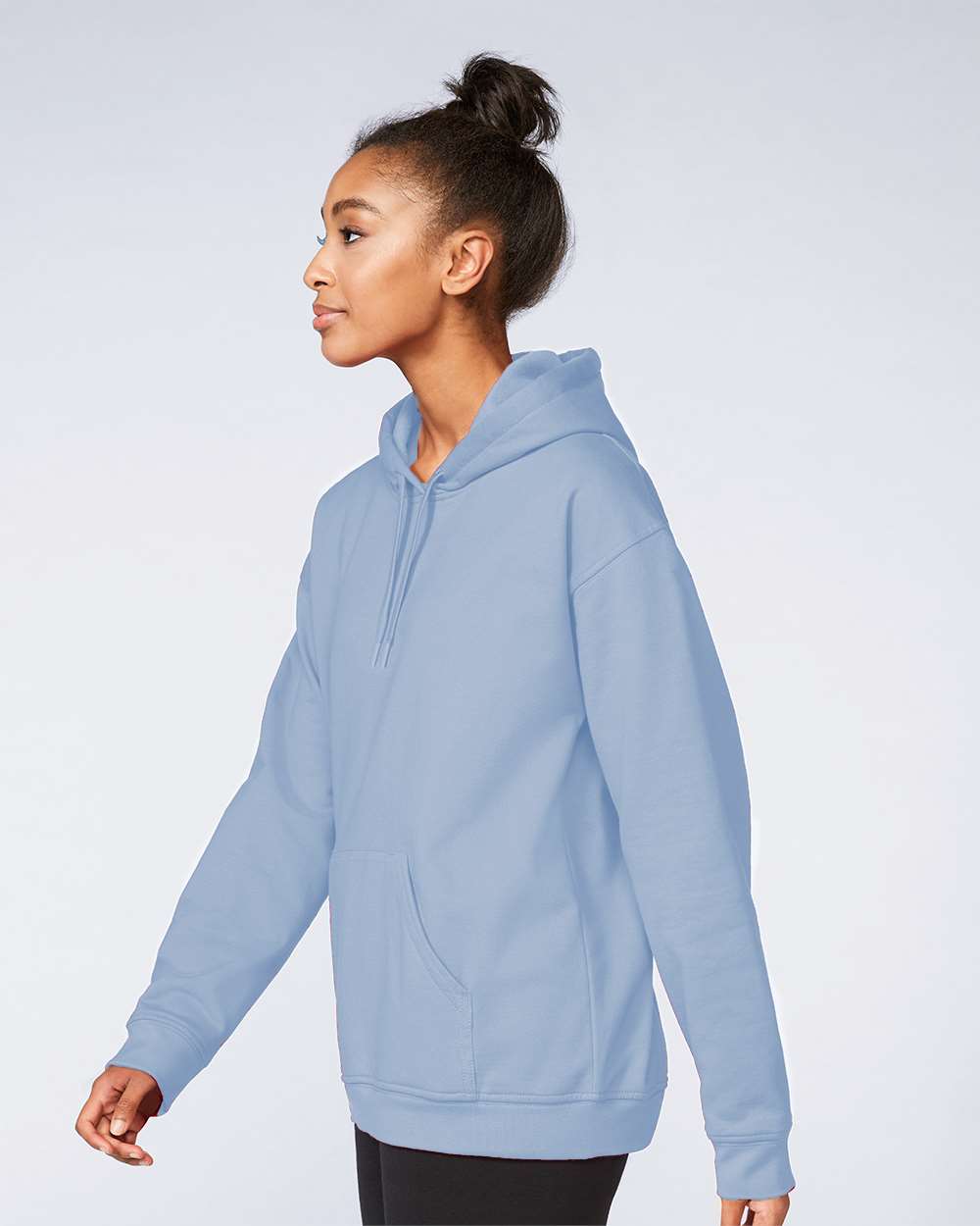 Gildan Unisex Softstyle® Midweight Hooded Sweatshirt - SF500 Stone Blue