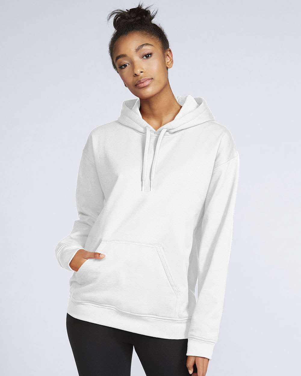 Gildan Unisex Softstyle® Midweight Hooded Sweatshirt - SF500 White