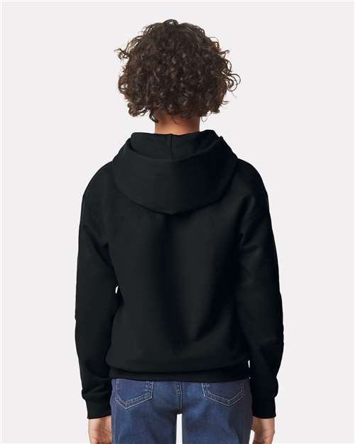 Gildan Youth Softstyle® Midweight Hooded Sweatshirt - SF500B Black