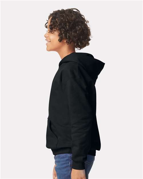 Gildan Youth Softstyle® Midweight Hooded Sweatshirt - SF500B Black