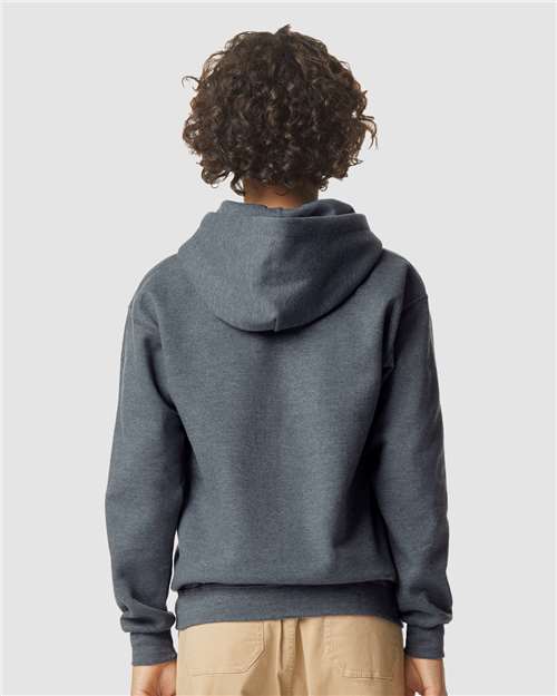Gildan Youth Softstyle® Midweight Hooded Sweatshirt - SF500B Dark Heather