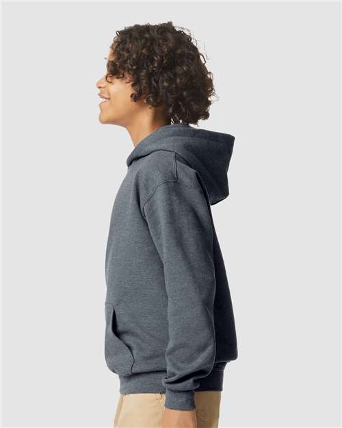 Gildan Youth Softstyle® Midweight Hooded Sweatshirt - SF500B Dark Heather