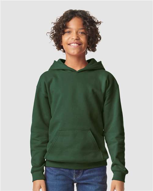 Gildan Youth Softstyle® Midweight Hooded Sweatshirt - SF500B Forest Green