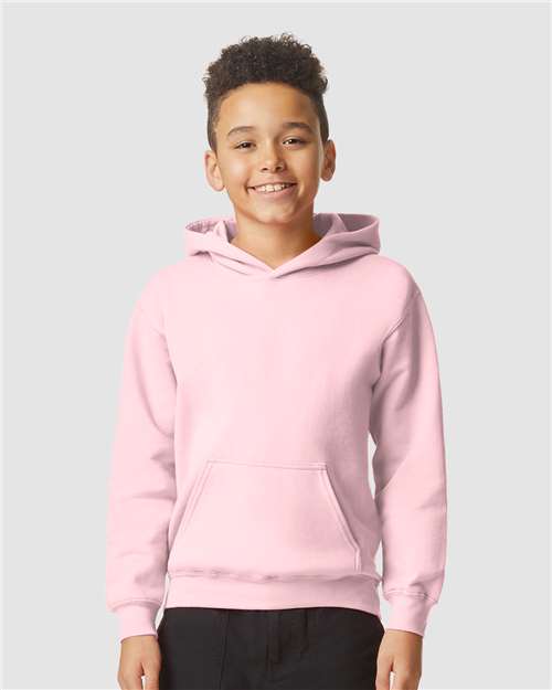Gildan Youth Softstyle® Midweight Hooded Sweatshirt - SF500B Light Pink
