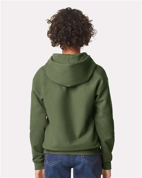 Gildan Youth Softstyle® Midweight Hooded Sweatshirt - SF500B Military Green