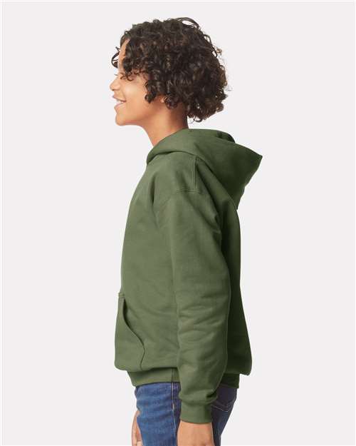 Gildan Youth Softstyle® Midweight Hooded Sweatshirt - SF500B Military Green