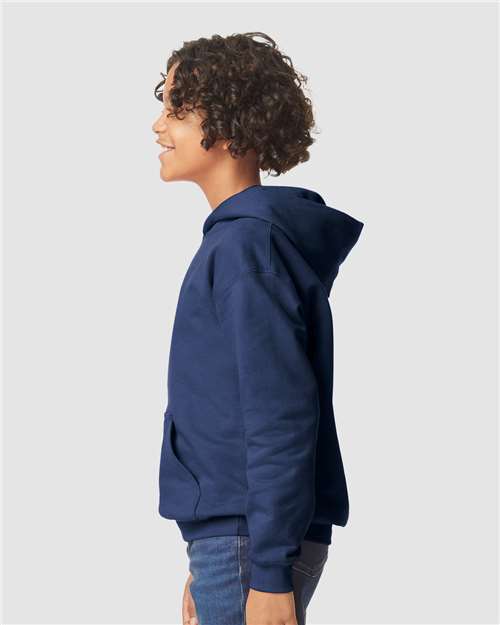 Gildan Youth Softstyle® Midweight Hooded Sweatshirt - SF500B Navy