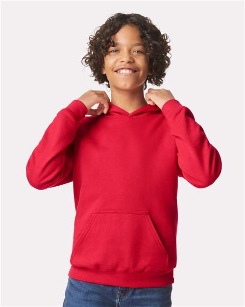 Gildan Youth Softstyle® Midweight Hooded Sweatshirt - SF500B Red