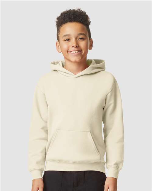 Gildan Youth Softstyle® Midweight Hooded Sweatshirt - SF500B Sand