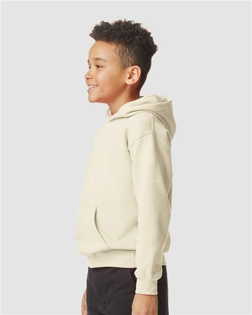 Gildan Youth Softstyle® Midweight Hooded Sweatshirt - SF500B Sand