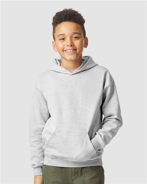 Gildan Youth Softstyle® Midweight Hooded Sweatshirt - SF500B Sport Grey