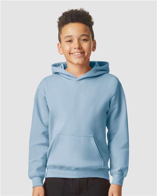 Gildan Youth Softstyle® Midweight Hooded Sweatshirt - SF500B Stone Blue