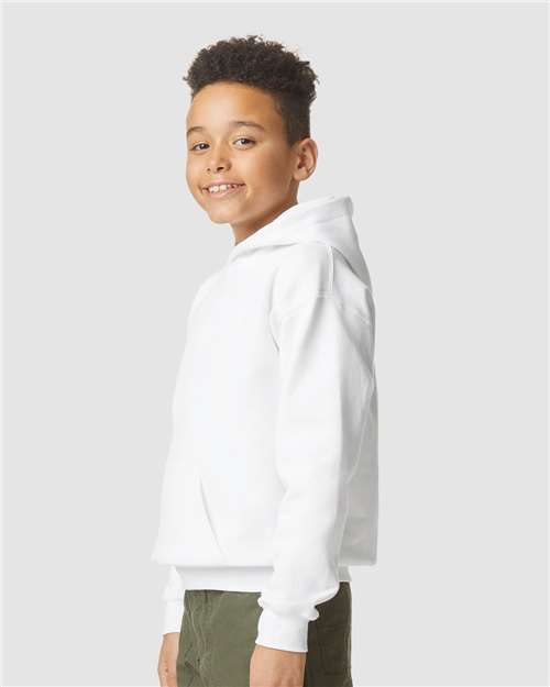 Gildan Youth Softstyle® Midweight Hooded Sweatshirt - SF500B White
