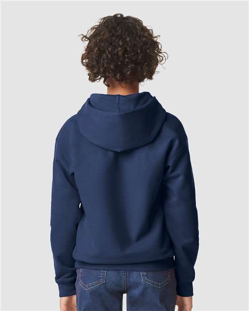 Gildan Youth Softstyle® Midweight Hooded Sweatshirt - SF500B Navy