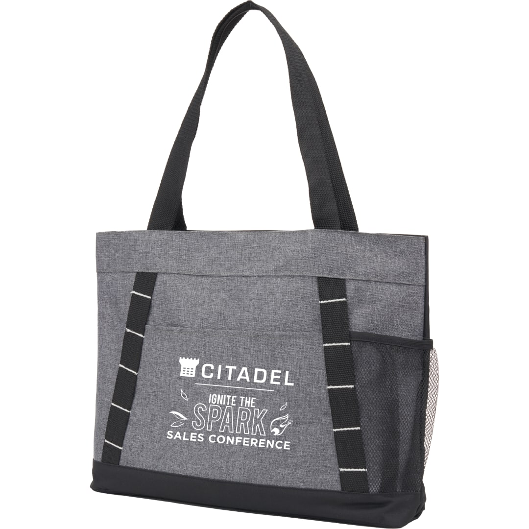 Bullet Snap Meeting RPET Tote - SM-5218 Gray