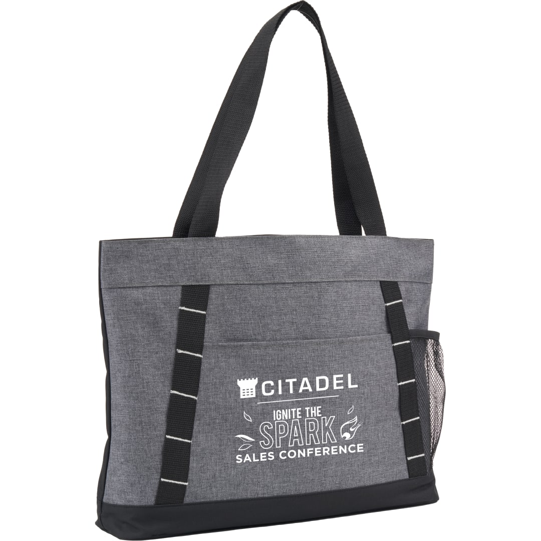 Bullet Snap Meeting RPET Tote - SM-5218 Gray