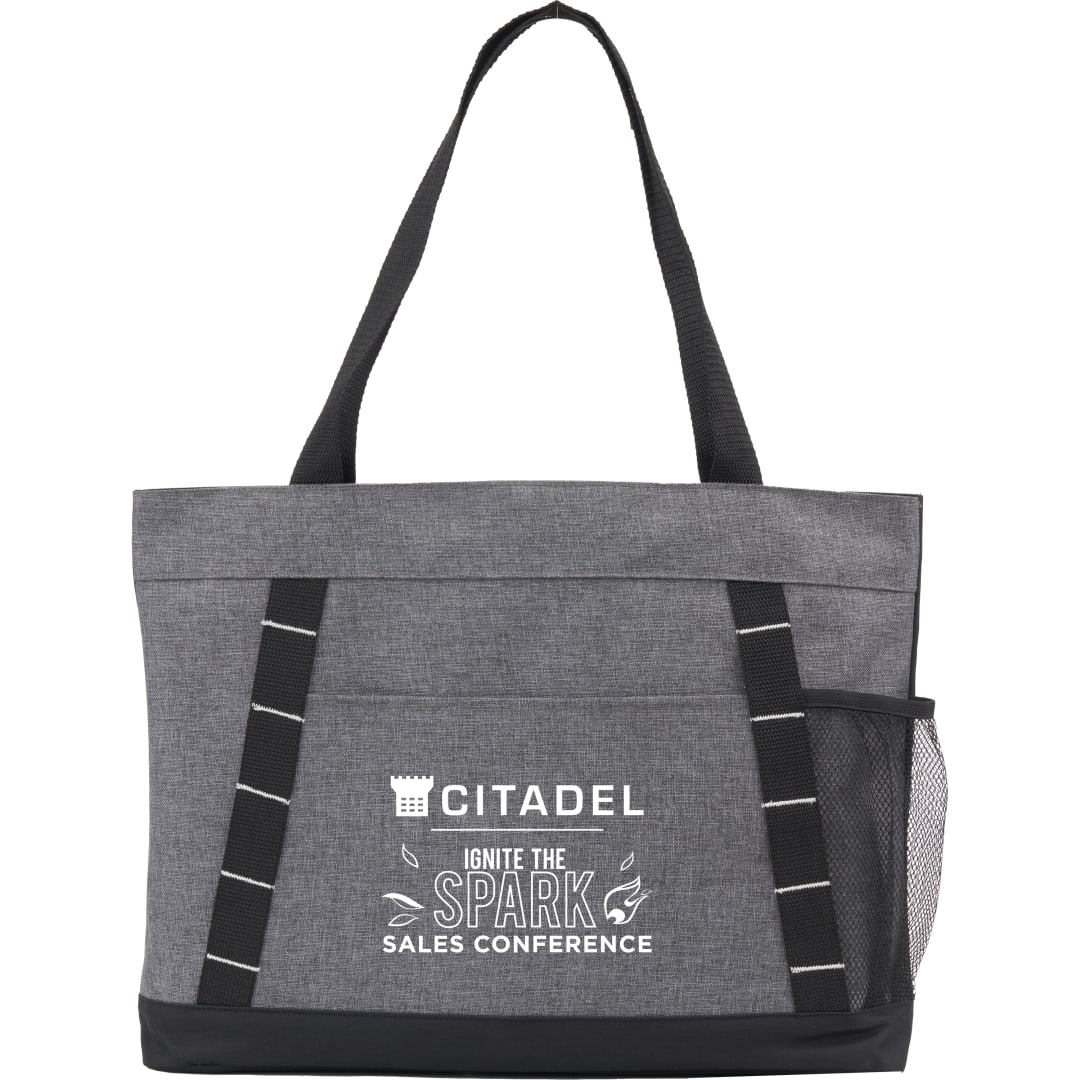 Bullet Snap Meeting RPET Tote - SM-5218 Gray