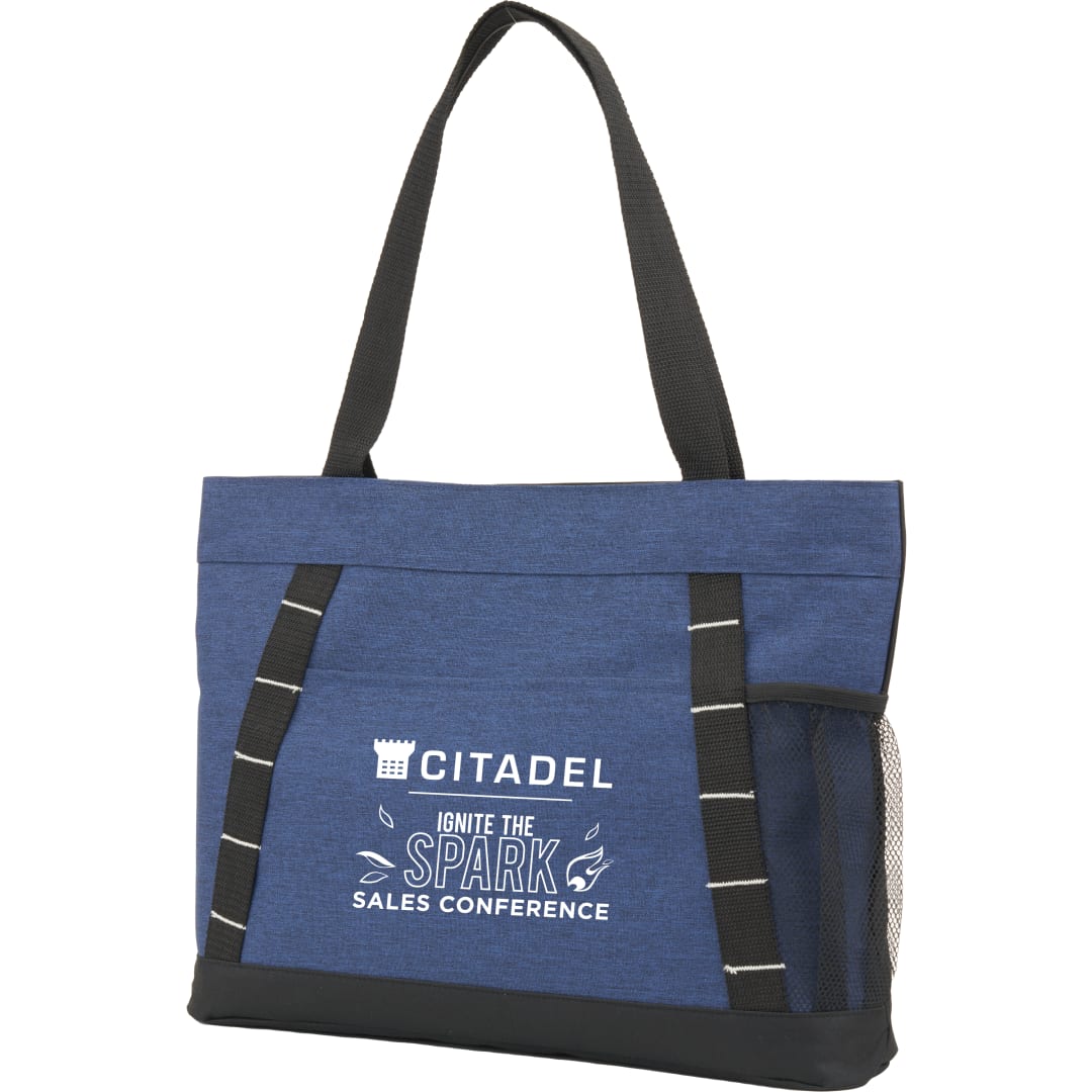 Bullet Snap Meeting RPET Tote - SM-5218 Blue