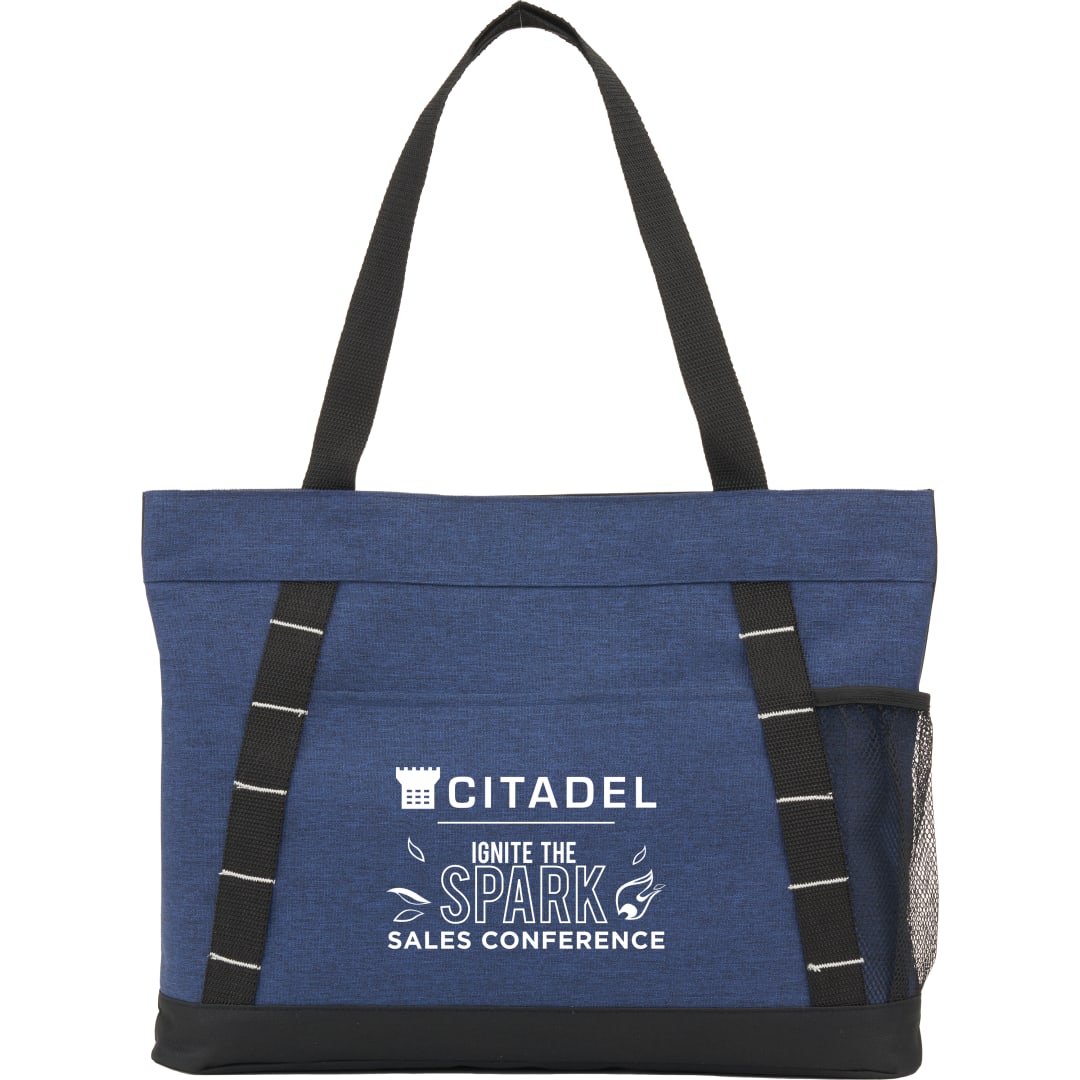 Bullet Snap Meeting RPET Tote - SM-5218 Blue
