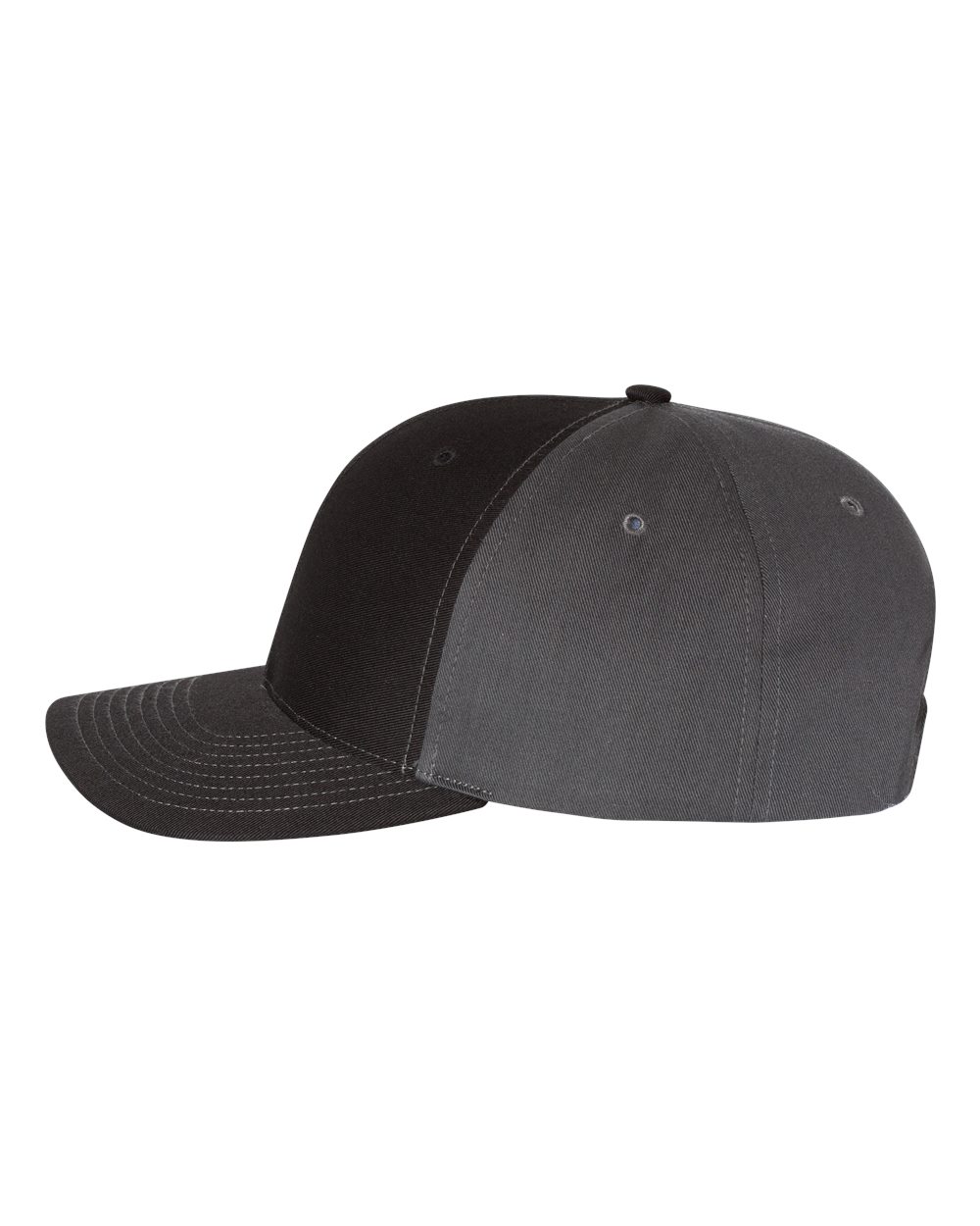 Richardson Twill Back Trucker Cap - 312 - 312S Black- Charcoal