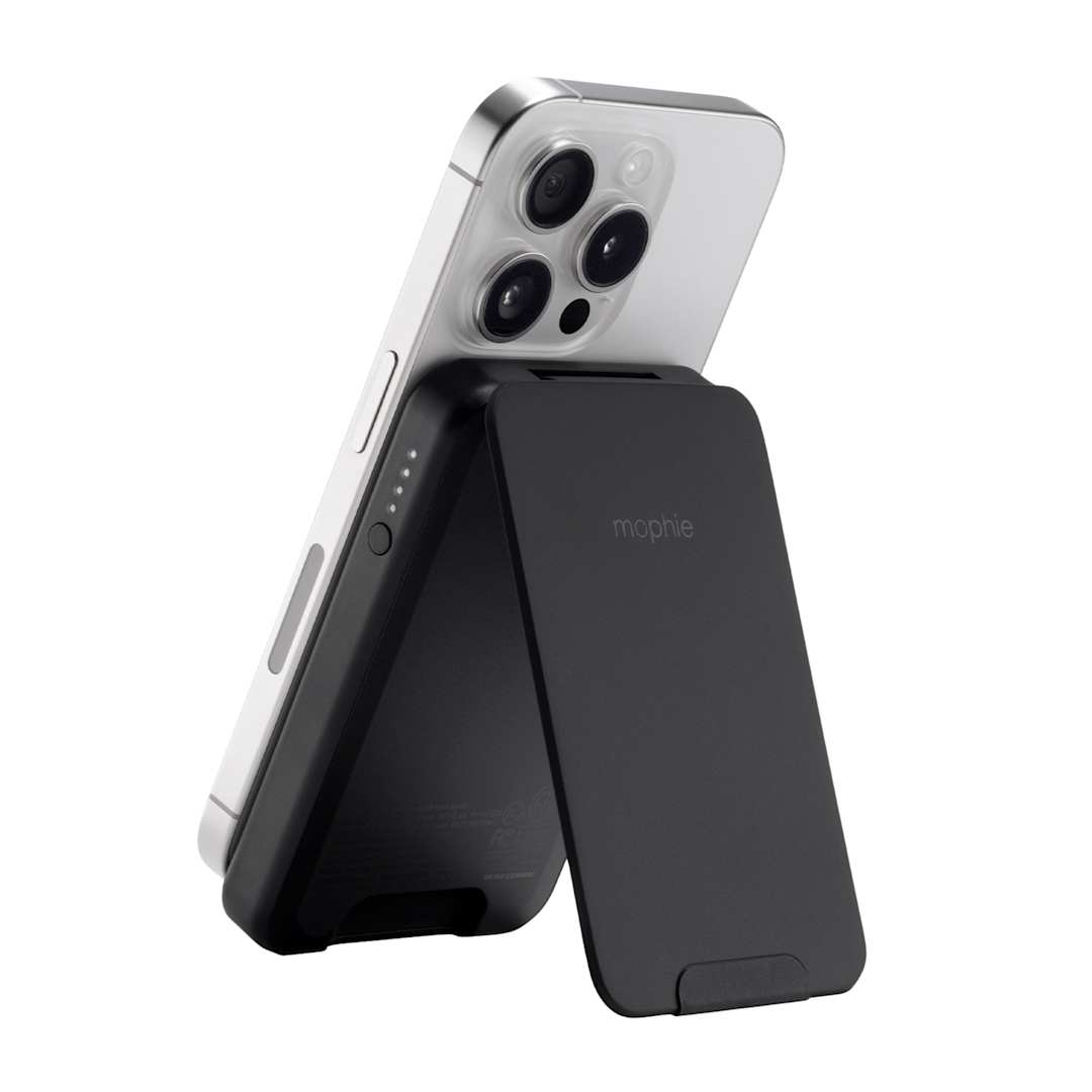 mophie mophie® Snap+5000 mAh Wireless Power Bank w/ Stand - 7124-26 Black