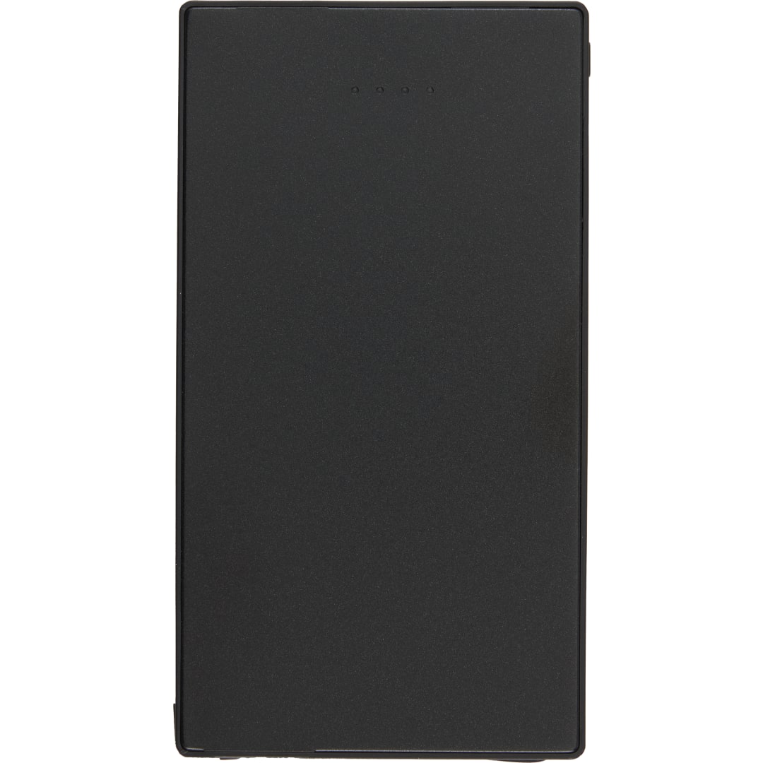 4000 mAh Cable Keeper Power Bank with Type-C Tip - SM-2842 Black